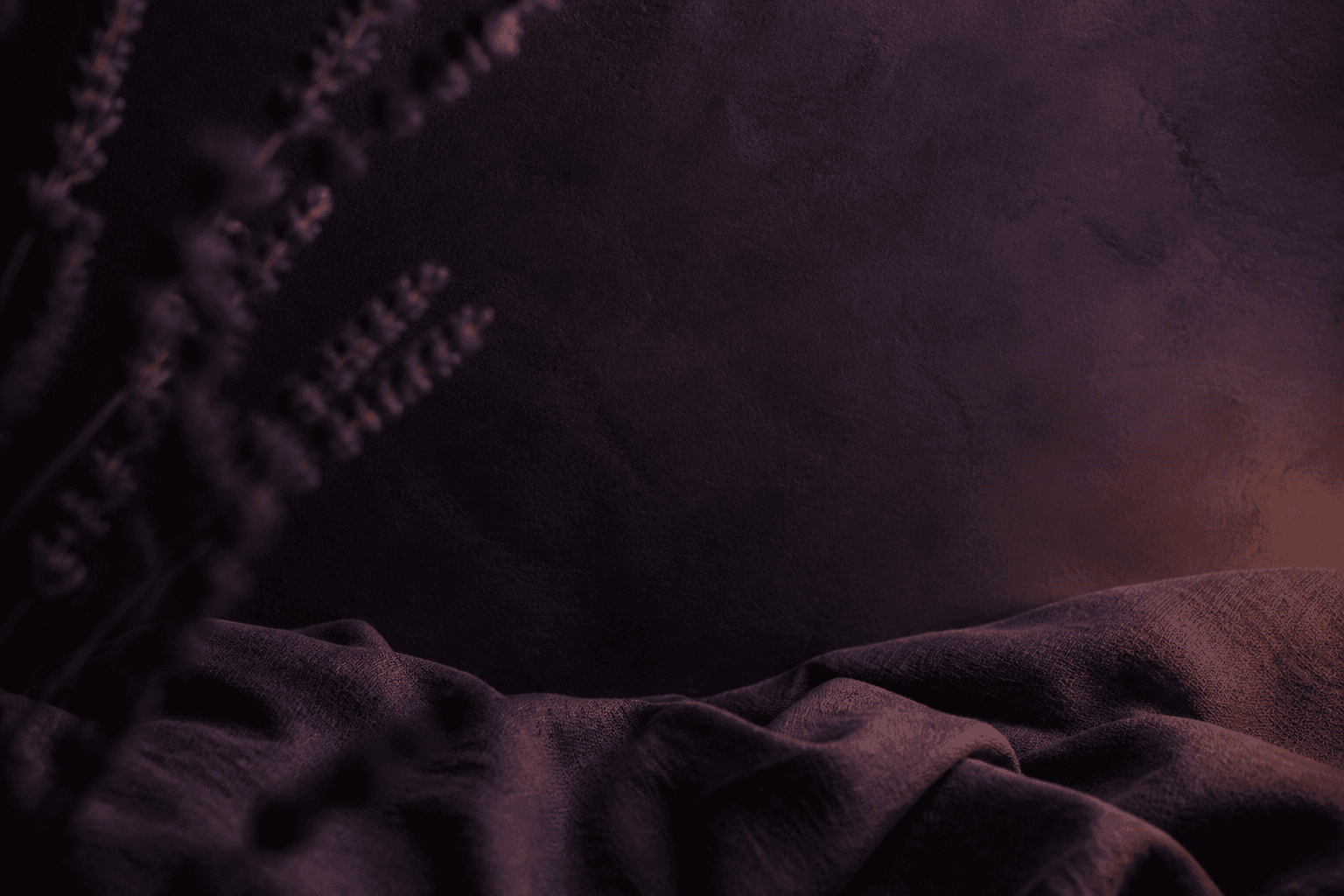 Lavender and linen at dusk